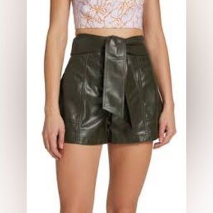Jonathan Simkhai Mari Belted Vegan Leather Short